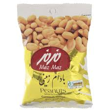 تصویر 1 از بادام زمینی مز مز تازه برداشت و بسته‌ بندی شده